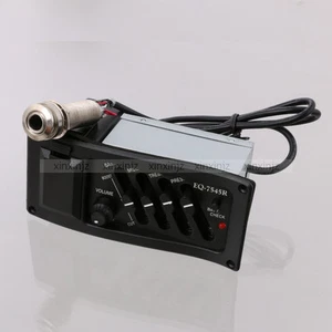 EQ-7545R Piezo Pickup Acoustic Guitar Equalizer w/ 1/4" End Pin Jack - Picture 1 of 3