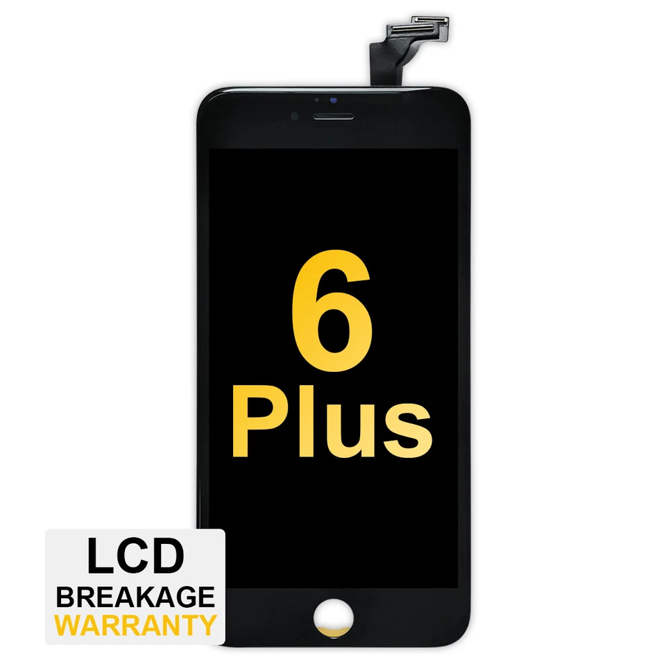 Premium LCD Screen for iPhone 6 Plus - Black with Tool Kit and Tempered Glass - Image 1 of 1