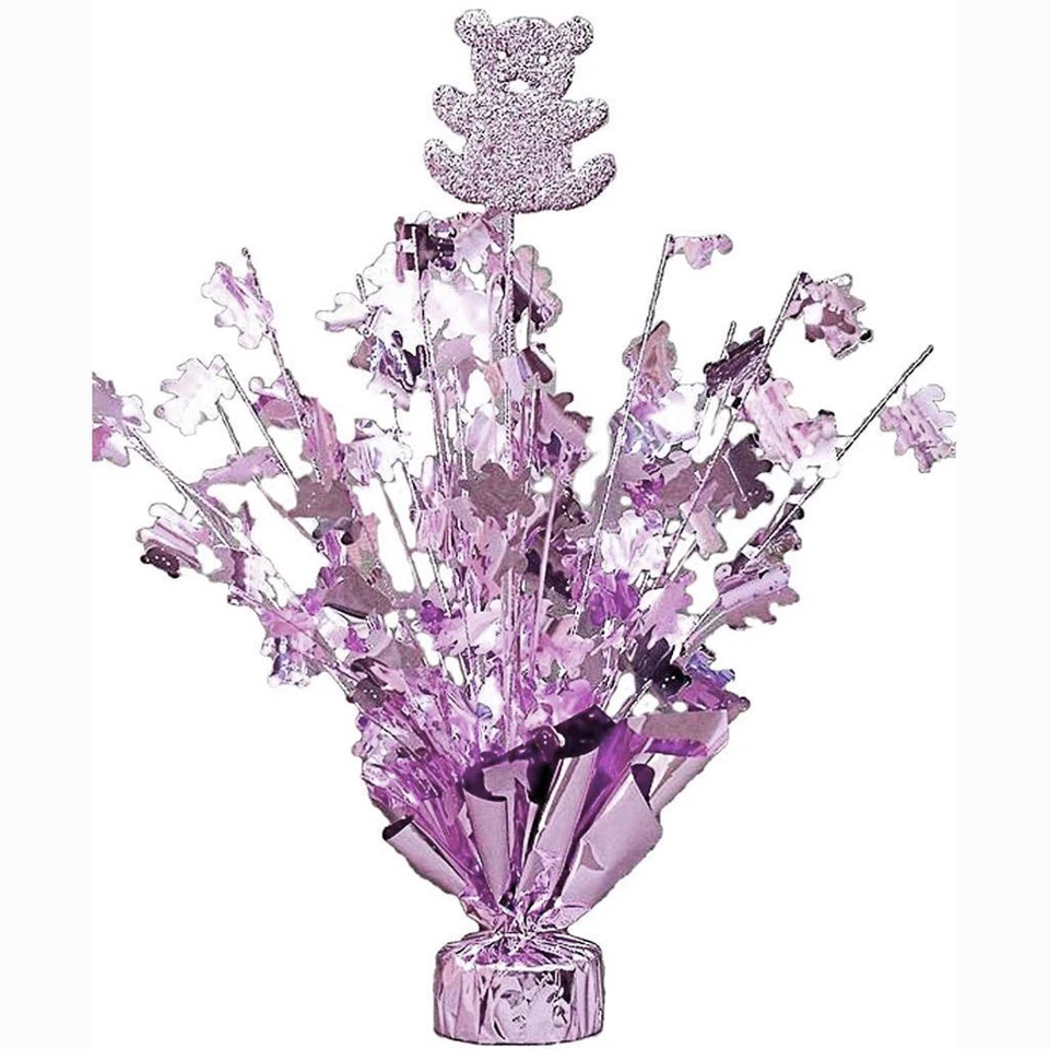 Metallic Pink Bear Spray Balloon Weight Table Top Decoration Centerpiece 18" NEW - Image 1 of 1