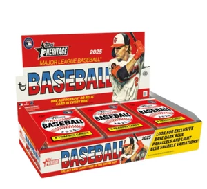 (1) PACK DE PASATIEMPOS de béisbol Topps Heritage 2025 sellado de fábrica de la caja - 8 tarjetas - Imagen 1 de 1