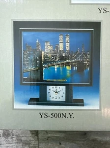 Luz de foto de fibra de Nueva York con reloj - Imagen 1 de 4