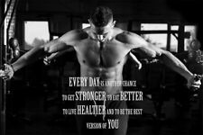 Bodybuilding Motivational Quotes Workout Sport Wall Art Home - POSTER 20"x30"