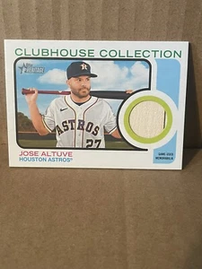 2022 Topps Heritage Jose Altuve Clubhouse Collection Bat Relic CC-JAV Astros - Picture 1 of 2