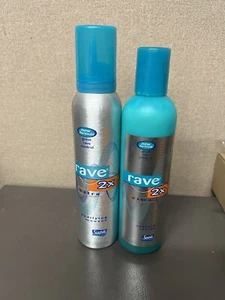 Suave Rave 2X Extra Texture Crème & Bodifying Mousse!!! New Old Stock!!! - Picture 1 of 7