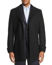 Hugo Boss Black Wool/cashmere Midais1842 Overcoat Jacket Size 44r