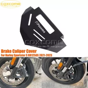 For Harley Sportster S RH1250S 2021-2023 Front Brake Caliper Guard Cover Black - Picture 1 of 8