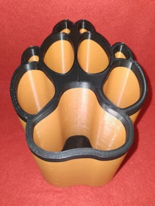 Bear Claw Desk Top Pen & Pencil Cup Holder Organizer Printed 3-D Plastic - Picture 1 of 6