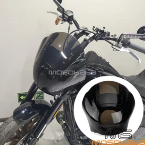 Headlight Fairing Windshield Fits Harley Softail FXBB Street Bob Dyna XL1200 - Picture 1 of 8