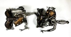07-10 BMW 335I E90 E92 E93 N54 TWIN TURBO CHARGER SET MANIFOLD ASSY OEM - Picture 1 of 20
