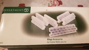 Department 56 Village Accessories Ice Crystal Walls 2 Sets of 6 -4 1/2" x 1 1/4" - Picture 1 of 2