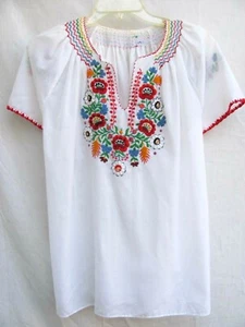 De colección años 60 años 70... BORDADO...HIPPIE..BOHO..CAMPESINO..TOP..TALLA GRANDE - Imagen 1 de 6