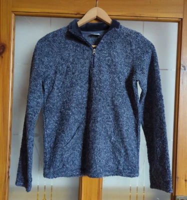 Next Size 6 Blue Mix Long Sleeve 1/4 Zip Jumper with Pockets - Image 1 of 4