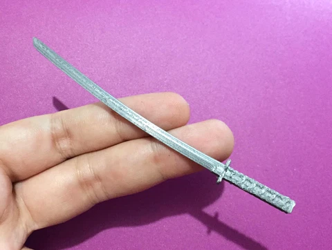 Custom Action Figure Diorama Display Accessory Katana Japanese Sword 1/12 Scale Cover