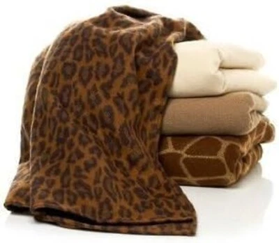 Manta polar con estampado de guepardo leopardo animal microfibra suave para sofá sofá Foto 1 de 4