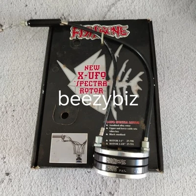 Новая из старых запасов старая школа BMX Fishbone X-UFO 1 дюйм гироскоп ротор кабельная система черный GT фристайл - Изображение 1 из 4