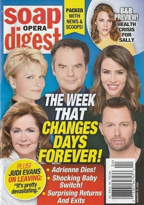 Soap Opera Digest Jan 27, 2020 AMELIA HEINLE-DARIN BROOKS-ANNIKA NOELLE-B FLYNN - Image 1 of 4