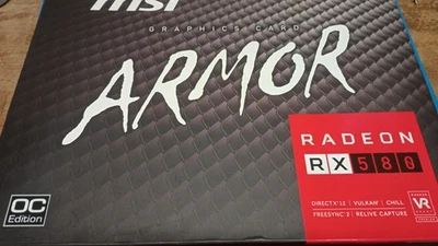 MSI Radeon RX 580 Armor OC 8GB GDDR5 Graphics Card - RX580ARMOR8GOC - Working - Image 1 of 4