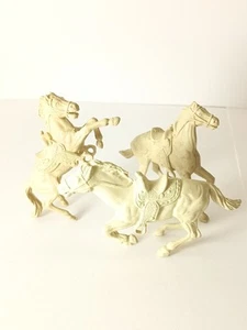 Vintage Marx set of three horses lot. 54mm - Picture 1 of 4