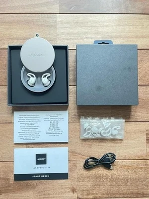 Fones de ouvido intra-auriculares sem fio Bose Sleepbuds II máscara de ruído branco USADO - Imagem 1 de 3