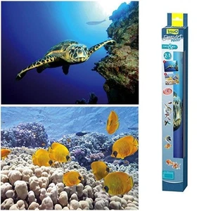Tetra Deco-Art Fish Tank Poster Background Turtle Reef - Imagen 1 de 1