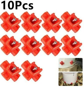 Práctico hilo de riego para aves de corral 10 piezas suministros automáticos para pezones pollo - Imagen 1 de 12