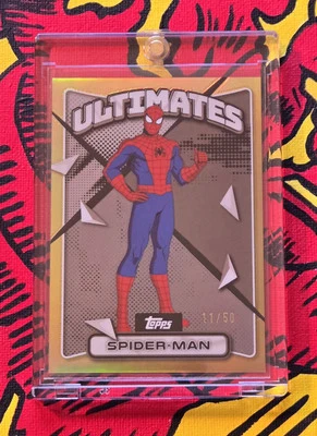Spider-Man- 2025 Topps Finest X-Men '97 #52- GOLD 11/50 - Image 1 of 2