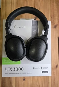 Auriculares con Cancelación de Ruido Final UX3000 SV Inalámbricos Bluetooth Negros Probados USADOS - Imagen 1 de 8