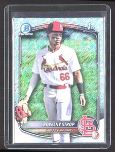 Bowman Chrome #BCP-221 2025 Royelny Strop Bowman Chrome Prospects Shimmer - Imagen 1 de 2