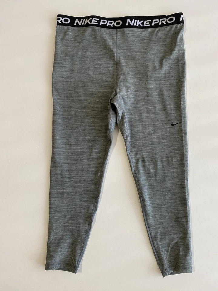 NIKE PRO 365 Women’s HIGH Rise 7/8 Leggings DA0483-084 Gray Sz 2XL