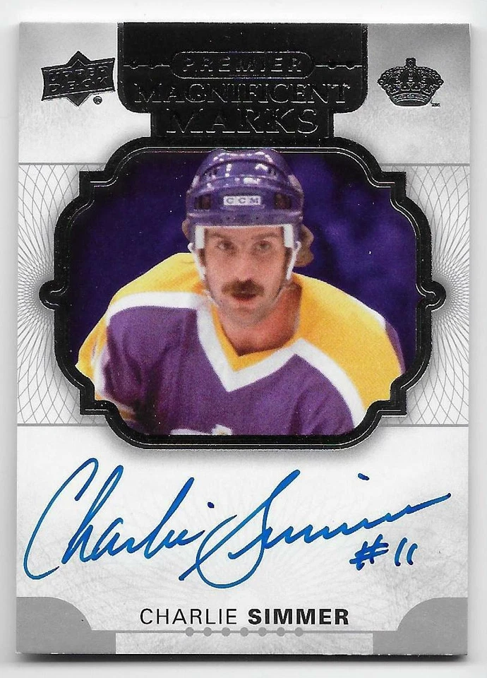 17/18 UPPER DECK PREMIER MAGNIFICENT MARKS AUTOGRAPH Charlie Simmer #MMCS - Image 1 of 1