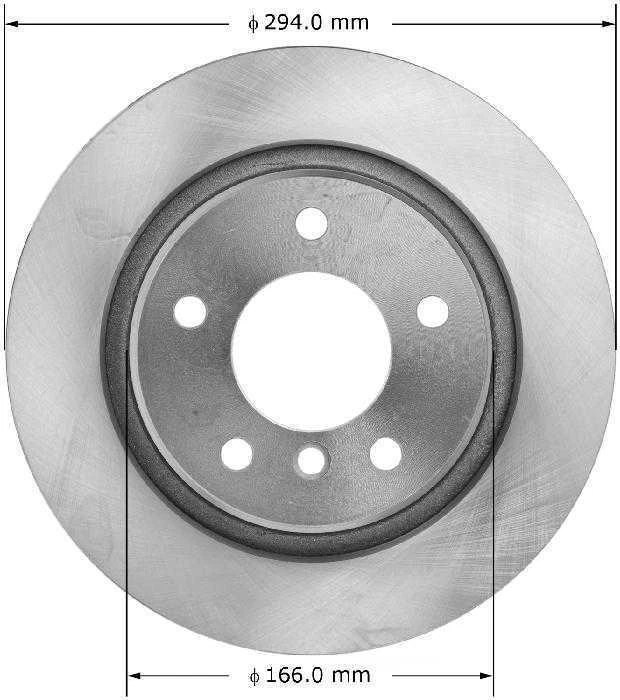 Rotor de freno de disco Bendix PRT6107 para BMW Z4 03-08 Foto 1 de 1
