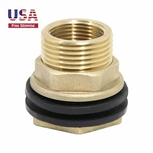 Tank Bulkhead Fitting Connector 1-1/4" Female 1-1/2" Male Water Tanks Connector - Picture 1 of 4