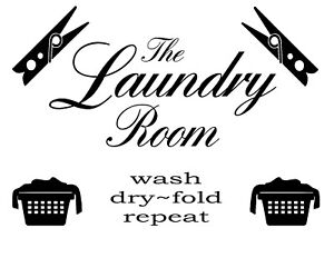 Laundry Room (Large)  Wall Decal / Sticker