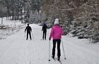 Red & White Kids Waxless 140cm Cross Country Ski Nnn Rottefella Bindings Nordic