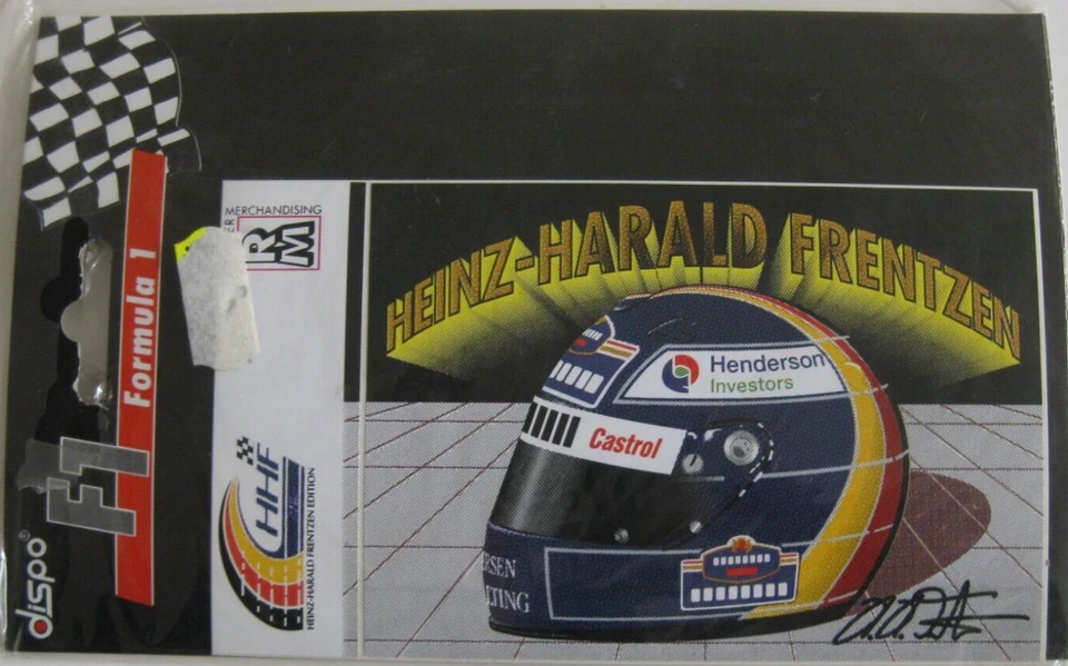 Original Aufkleber FORMEL 1  H.-H. Frentzen Edition Helm Jordan Castrol RARE 811 - Bild 1 von 1
