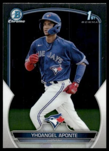 2023 Bowman #BCP-110 Yhoangel Aponte Chrome Prospects Toronto Blue Jays Baseball - Picture 1 of 2