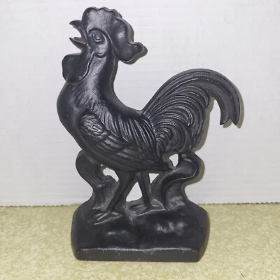 Virginia Metal Crafters Colonial Williamsburg Cast Iron Rooster Bookend Or... - Image 1 of 3