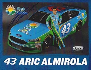 AUTOGRAPHED 2017 Aric Almirola #43 Fresh from Florida Ford (Richard Petty Motors - Picture 1 of 1