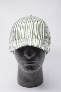 C.C Exclusive Women's Fashion Adjustable Baseball Cap Hat White & Black Stripe - Picture 1 of 8