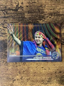 Topps Stadium Club Chrome 2022/23 Andres Iniesta Orange Wave Refractor /25 - Picture 1 of 2