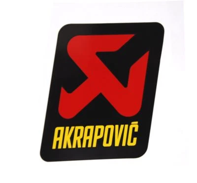 Akrapovic Motorcycle Enduro Exhaust Sticker Offroad Street Heat Resistant 75x60mm - Image 1 of 2