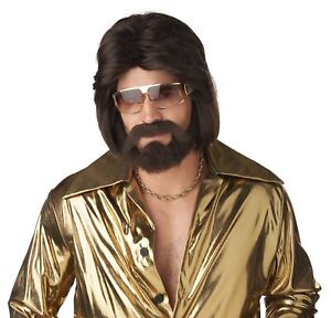 Sexy 70's Playboy Man Disco Saturday Night Fever Adult Costume Wig