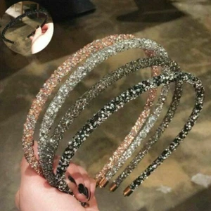 Accessori Morbidi Cerchietto Cristallo Perline Fascia Capelli Carina per Donna Strass - Foto 1 di 16