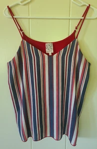 Naif Damen ärmelloses Tanktop bunte Streifen strukturiert Adj Träger Gr. M - Bild 1 von 4