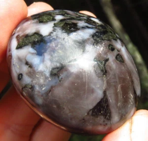 MYSTIC MERLINITE INDIGO GABBRO POWERFUL MERLIN WIZARD CRYSTAL PALMSTONE *B2 - Picture 1 of 10