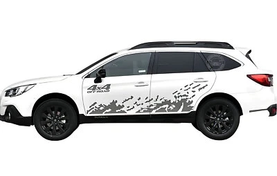 Mud Splash Graphics Sticker For Subaru Outback 4x4 Off Road Side Vinyl Decals - Image 1 of 4
