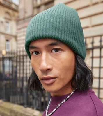 Beechfield Beanie Hat Oversized Cap Extra Large Cuff Scandi Heavy Knit Engineer