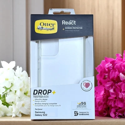 Funda transparente y funda protectora de pantalla oficial Otterbox para (Samsung Galaxy S22)