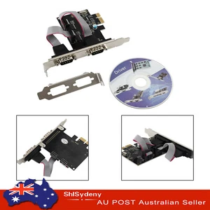 PCIE To 2-Port Dual RS232 Serial PCI-E Extender Board Adapter Card WCH382 Chip - Picture 1 of 10