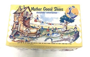 Mother Goose shoe box 1954 White Shoes - Picture 1 of 11